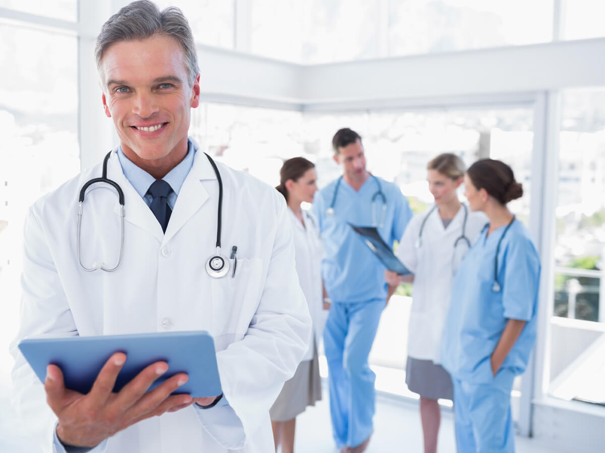 smiling male doctor